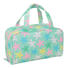 Nécessaire rectangulaire Safta Estrellas vert à compartiments