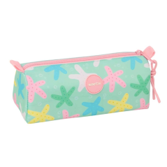 Trousse zippée Estrellas verte 21x8x7 cm