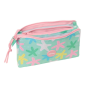 Trousse 3 compartiments Safta verte 22x12x3 cm Trousse 3 compartiments Safta verte 22x12x3 cm