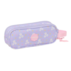 Trousse 2 compartiments Safta rose pastel