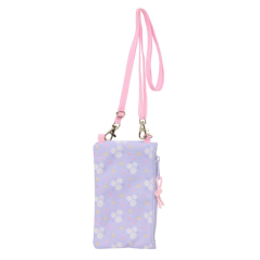 Étui portefeuille téléphone rose pastel 17,5 cm