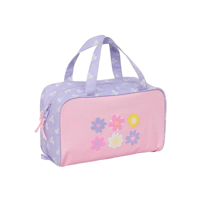 Trousse de toilette Safta 8L rose pastel doublée Trousse de toilette Safta 8L rose pastel doublée