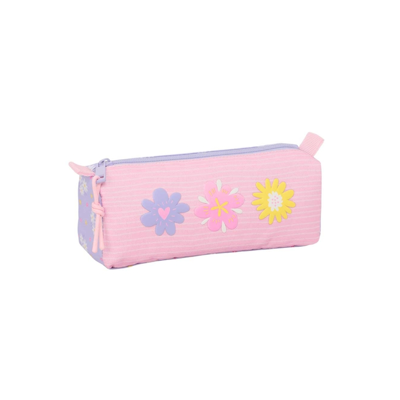 Sac fourre-tout Safta Bouquet rose pastel
