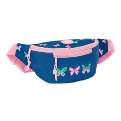 Sac banane bleu marine papillons