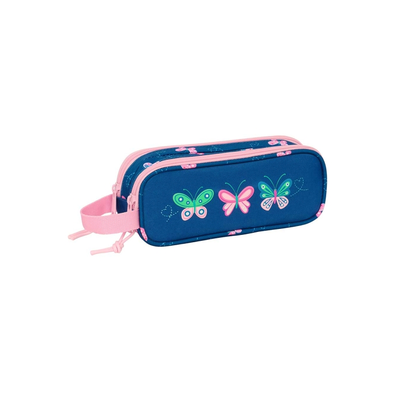 Trousse 2 compartiments Blackfit8 papillon bleu marine