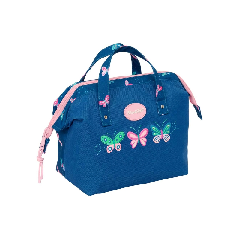 Trousse de toilette Blackfit8 papillons bleu marine