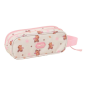 Trousse 2 compartiments Safta Capibara rose pastel Trousse 2 compartiments Safta Capibara rose pastel