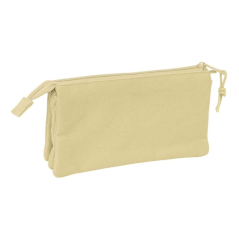Trousse 3 compartiments Safta Basic beige