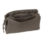 Trousse 3 compartiments Safta Basic brun Trousse 3 compartiments Safta Basic brun