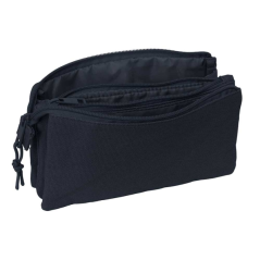 Trousse bleu foncé trois compartiments