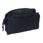 Trousse 3 compartiments Safta Basic bleu foncé Trousse 3 compartiments Safta Basic bleu foncé