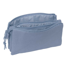 Trousse bleue à trois compartiments