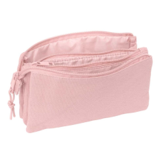 Trousse rose trois compartiments