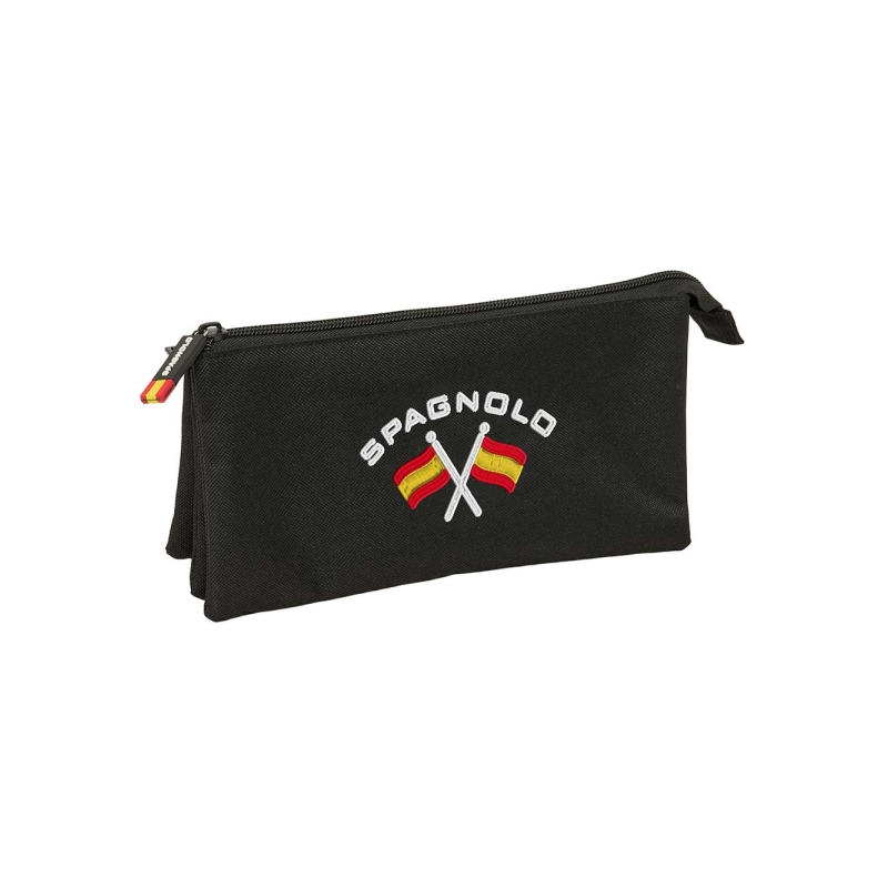 Trousse 3 compartiments Safta Spagnolo noire Trousse 3 compartiments Safta Spagnolo noire