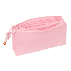 Trousse rose à trois compartiments