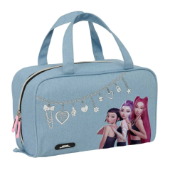 Trousse compartiments bleu clair
