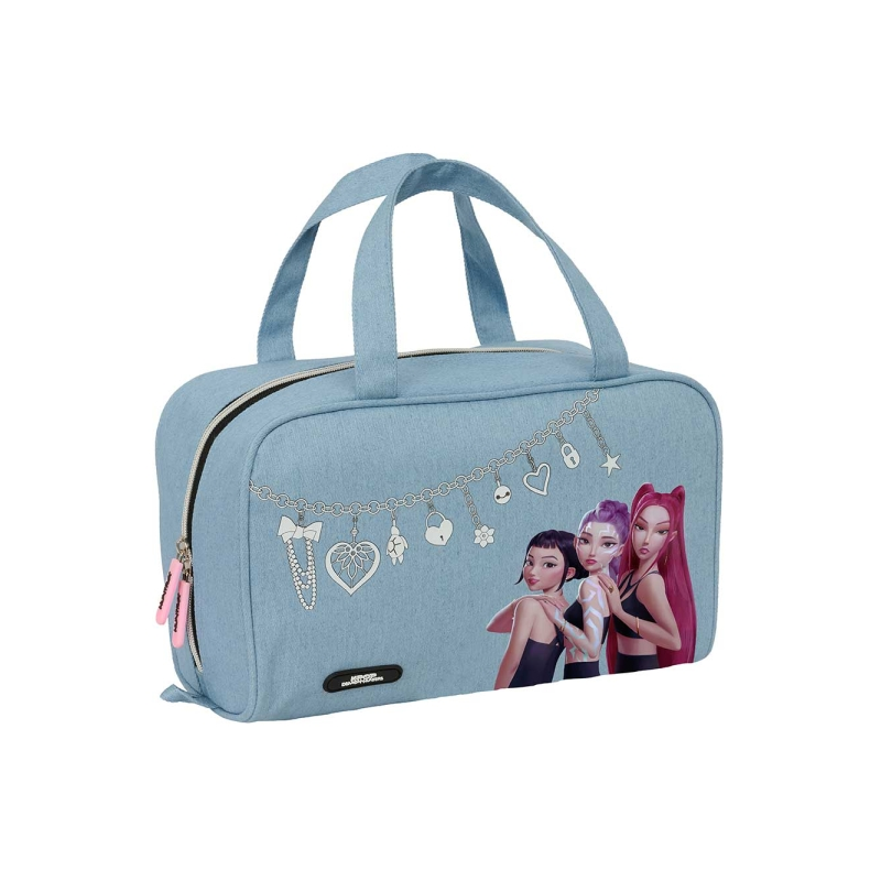 Trousse compartiments K-Pop Demon Hunters bleu clair Safta Trousse compartiments K-Pop Demon Hunters bleu clair Safta