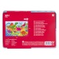 Puzzle Dinosaure Apli Kids - 48 Pièces de 5,5x6cm - Boîte Rectangulaire en Métal - Design Exclusif pour Enfants, Coloré, Clair