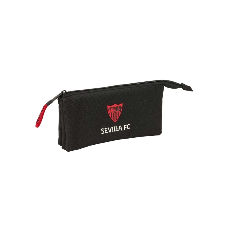 Trousse 3 compartiments Sevilla FC noire 22x12x3 cm Trousse 3 compartiments Sevilla FC noire 22x12x3 cm