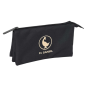 Trousse 3 compartiments Safta Basics gris foncé