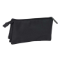 Trousse 3 compartiments Safta Basics gris foncé