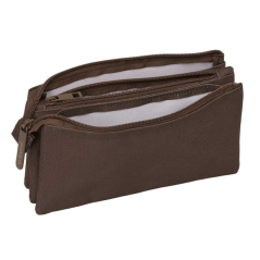 Trousse brune trois compartiments