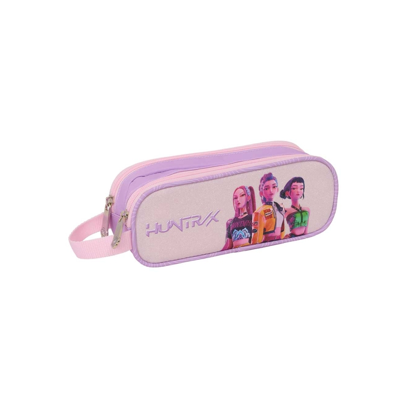 Trousse K-Pop Demon Hunters lavande 2 compartiments Trousse K-Pop Demon Hunters lavande 2 compartiments