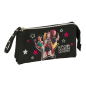 Trousse 3 compartiments K-Pop Demon Hunters noire 22 cm
