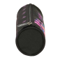Trousse ronde K-Pop Demon Hunters noire et rose Trousse ronde K-Pop Demon Hunters noire et rose