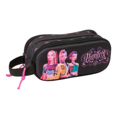 Trousse K-Pop noire double compartiments