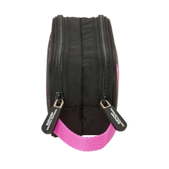 Trousse double compartiment K-pop noir rose