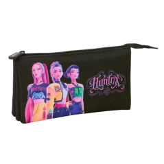 Trousse noire trois compartiments K-Pop