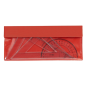Lot de 4 règles transparentes Safta 30 cm équerre triangle