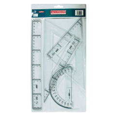 Lot de 4 règles transparentes