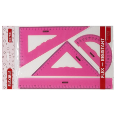 Lot règles et équerres 30cm