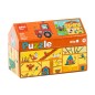 Apli Kids Puzzle Farm - 24 Pièces de 7x7cm - Design Enfantin et Coloré - Pièces Résistantes et Sécuritaires - Développe