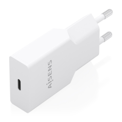 Chargeur mural USB-C 30 W GaN Power Delivery Aisens blanc
