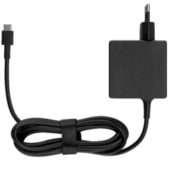 Chargeur USB C noir 1,8 m