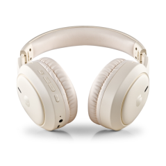 NGS Artica Tempest casque Bluetooth pliable beige