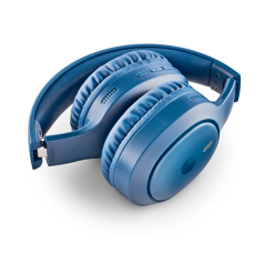 Casque Bluetooth pliable bleu
