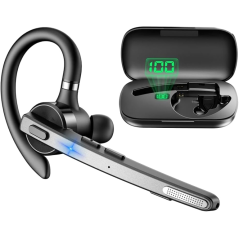 casque Bluetooth noir micro