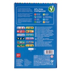 Puzzle Apli Métiers et Outils - 36 Pièces 7x7 cm - Carton 2mm Finition Brillante - Développe Compétences et Capacités - Idéal