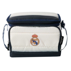 Sac isotherme pliable 6 canettes Real Madrid blanc bleu