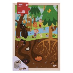â Apli Kids Puzzle de Niveaux la ForÃªt - 254x5x376 mm - Design Enfantin et ColorÃ© - PiÃ¨ces RÃ©sistantes et SÃ en stock