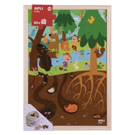 â Apli Kids Puzzle de Niveaux la ForÃªt - 254x5x376 mm - Design Enfantin et ColorÃ© - PiÃ¨ces RÃ©sistantes et SÃ en stock