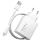Chargeur mural Xiaomi 100W GaN USB-A blanc avec câble Chargeur mural Xiaomi 100W GaN USB-A blanc avec câble