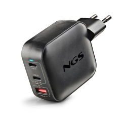 chargeur mural GaN noir 100W