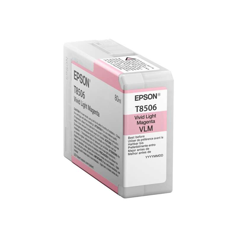 Epson cartouche d'encre T85 magenta clair 80 ml