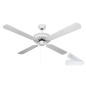 Ventilateur de plafond Orbegozo CF07132B 132 cm blanc 60W Ventilateur de plafond Orbegozo CF07132B 132 cm blanc 60W