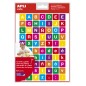 LOT de 5 Apli Thème Stickers Lettres - 12 Feuilles (840 Autocollants) - Adhésif Amovible - Idéal pour Apprendre à Lire et à
